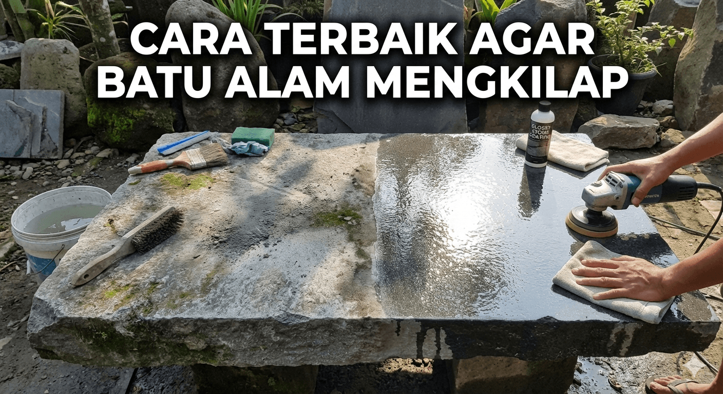 Cara Terbaik Agar Batu Alam Mengkilap