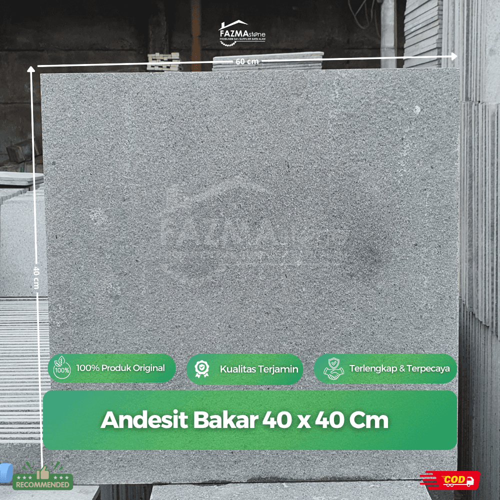Andesit Bakar 40 x 40 Cm