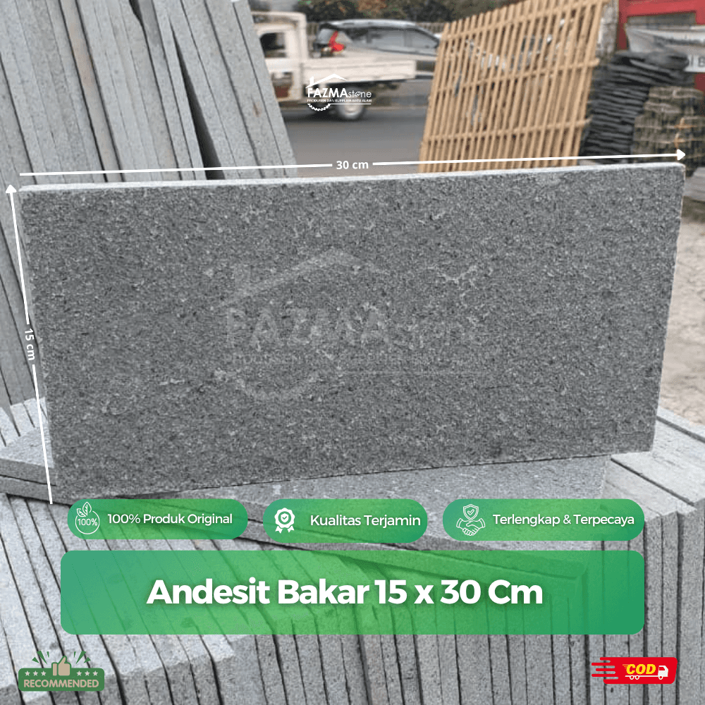 Andesit Bakar 15 x 30 Cm